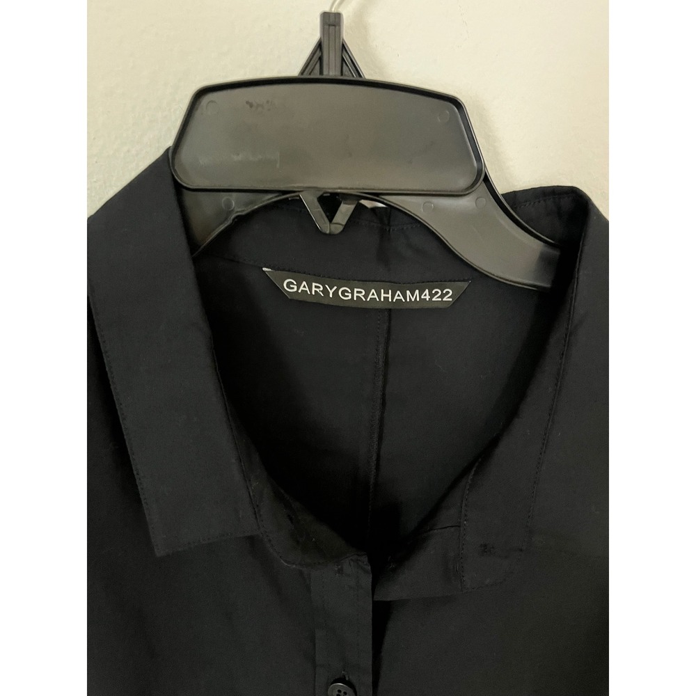 GARY GRAHAM 422 Amanda Cotton Poplin Button Down Shirt Dress - Picture 10 of 13